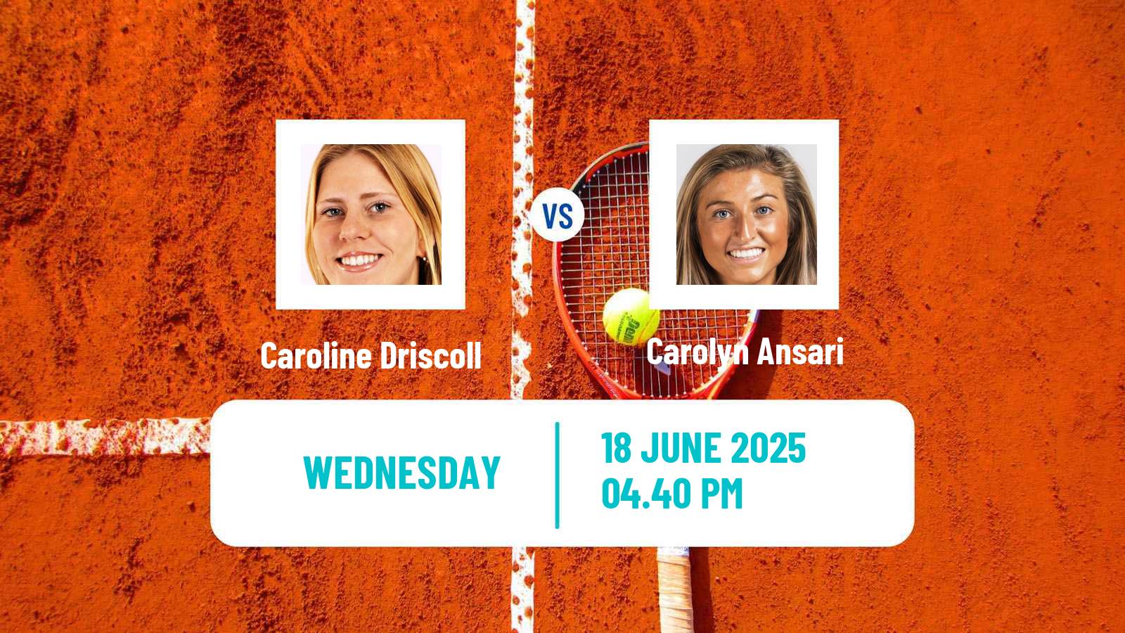 Tennis ITF W15 Rancho Santa Fe Ca Women Caroline Driscoll - Carolyn Ansari