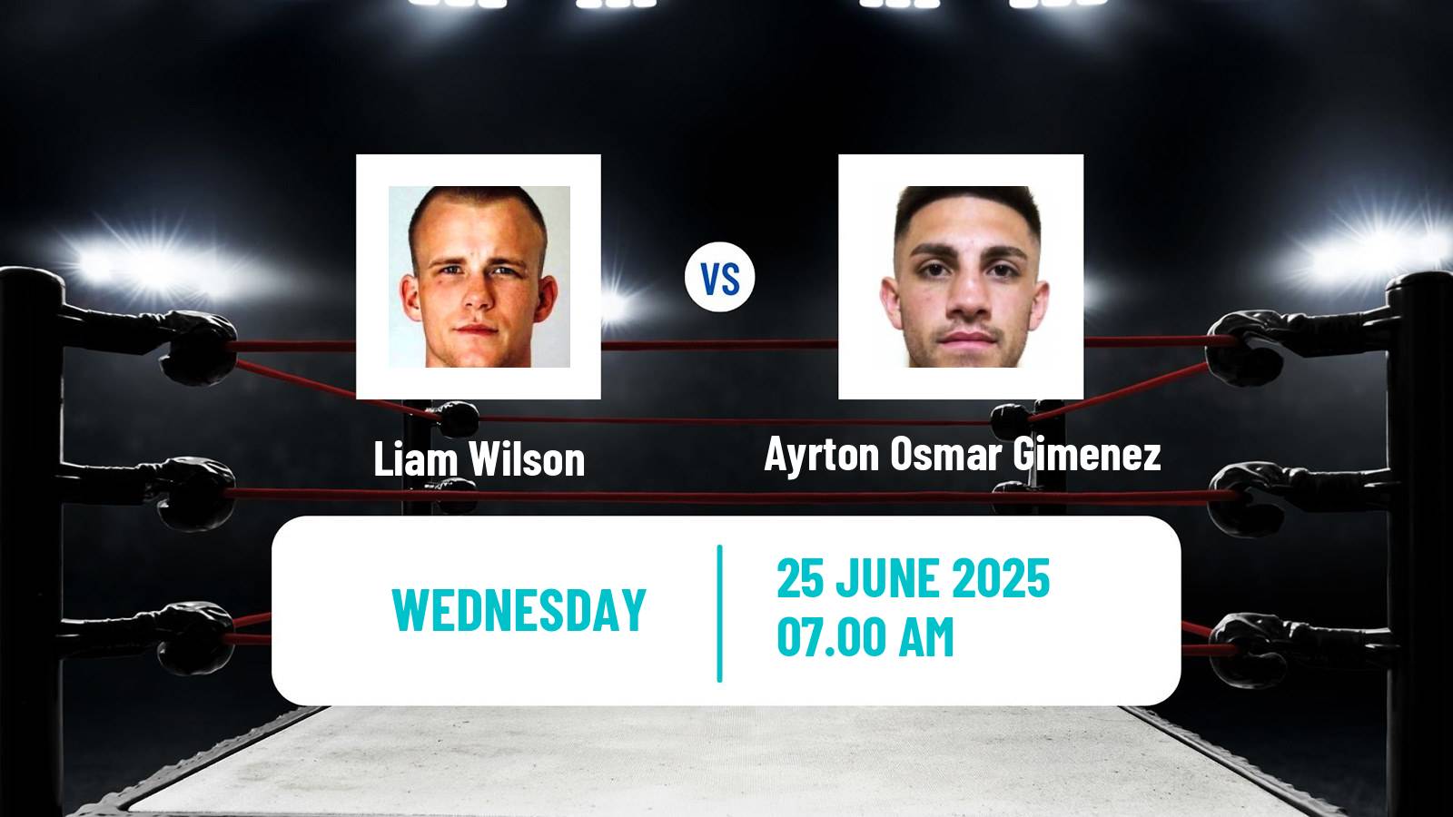 Boxing Super Featherweight Others Matches Men Liam Wilson - Ayrton Osmar Gimenez