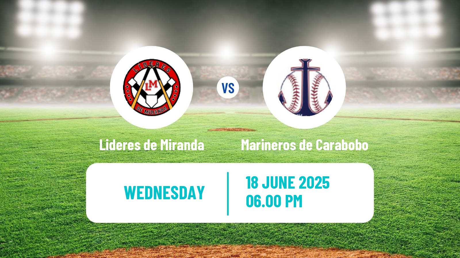 Baseball Venezuelan LMBP Lideres de Miranda - Marineros de Carabobo
