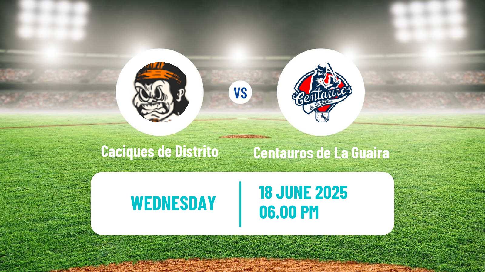 Baseball Venezuelan LMBP Caciques de Distrito - Centauros de La Guaira