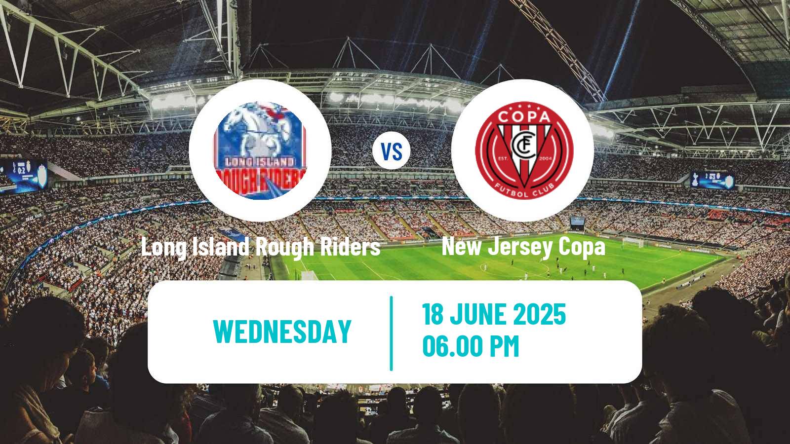 Soccer USL League Two Long Island Rough Riders - New Jersey Copa