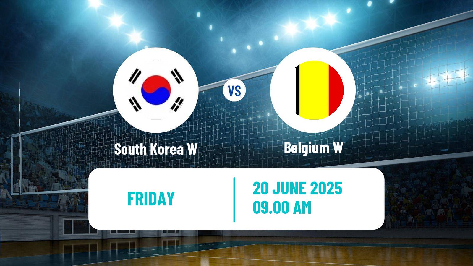 Volleyball Nations League Volleyball Women South Korea W - Belgium W