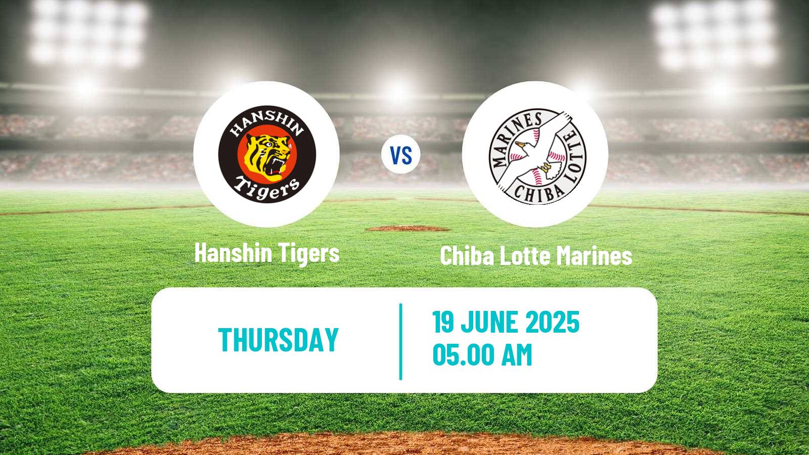 Baseball NPB Hanshin Tigers - Chiba Lotte Marines