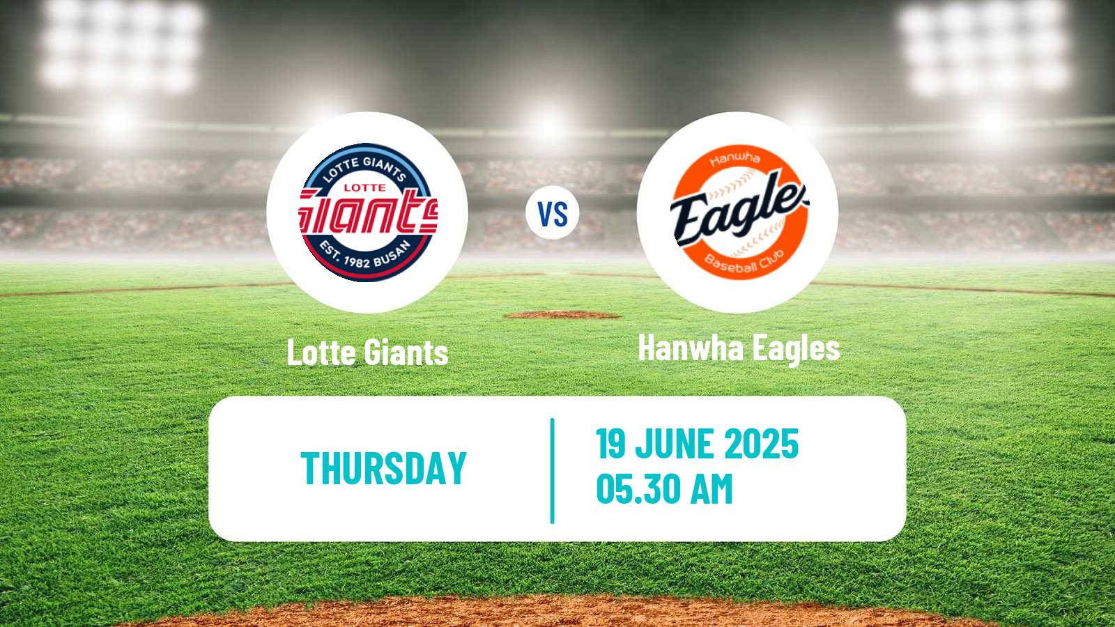 Baseball KBO Lotte Giants - Hanwha Eagles
