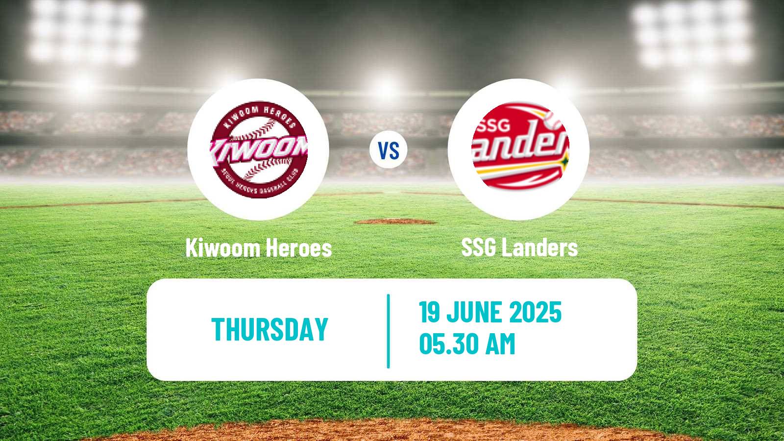 Baseball KBO Kiwoom Heroes - SSG Landers