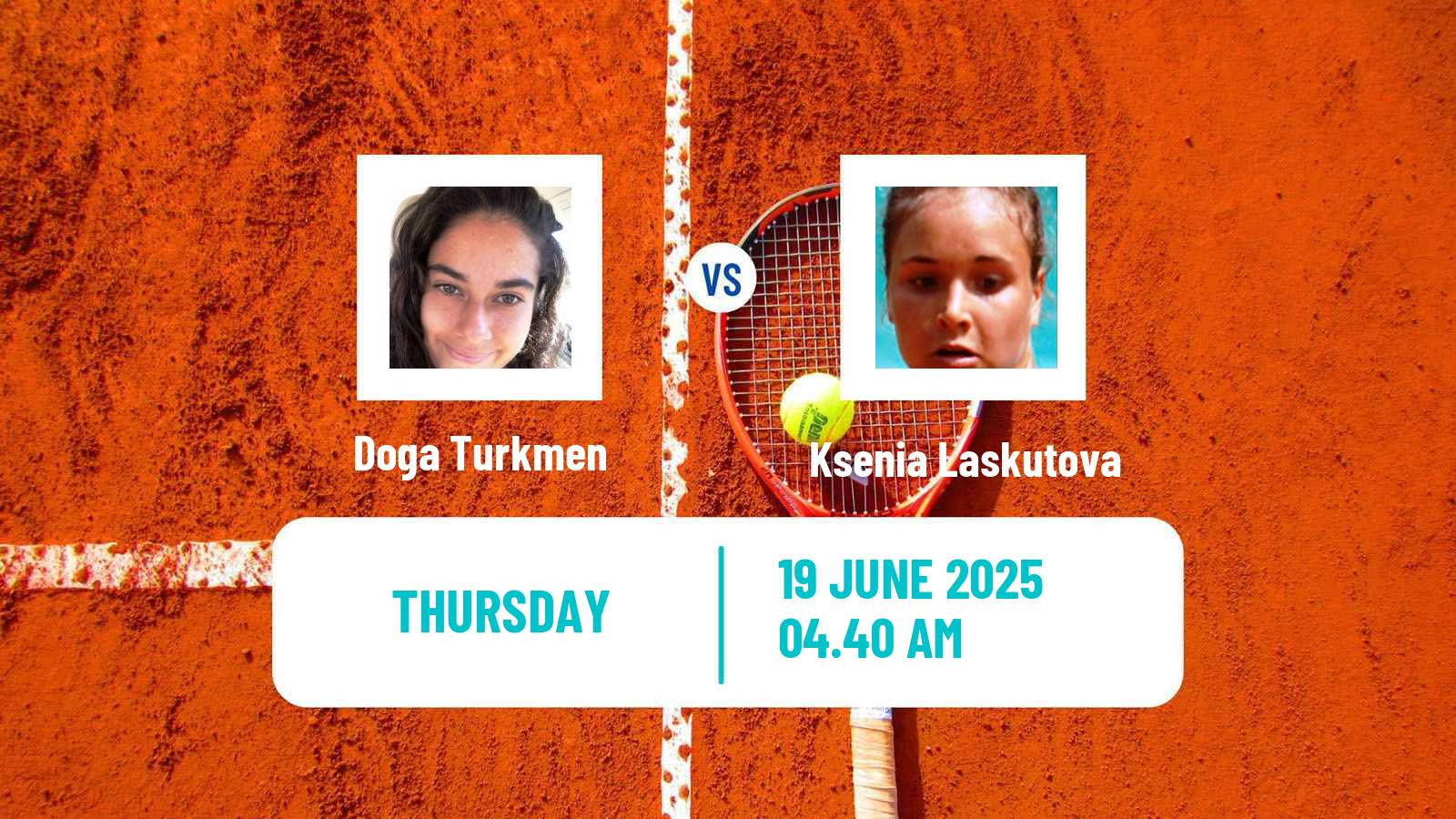 Tennis ITF W15 Kayseri 4 Women Doga Turkmen - Ksenia Laskutova