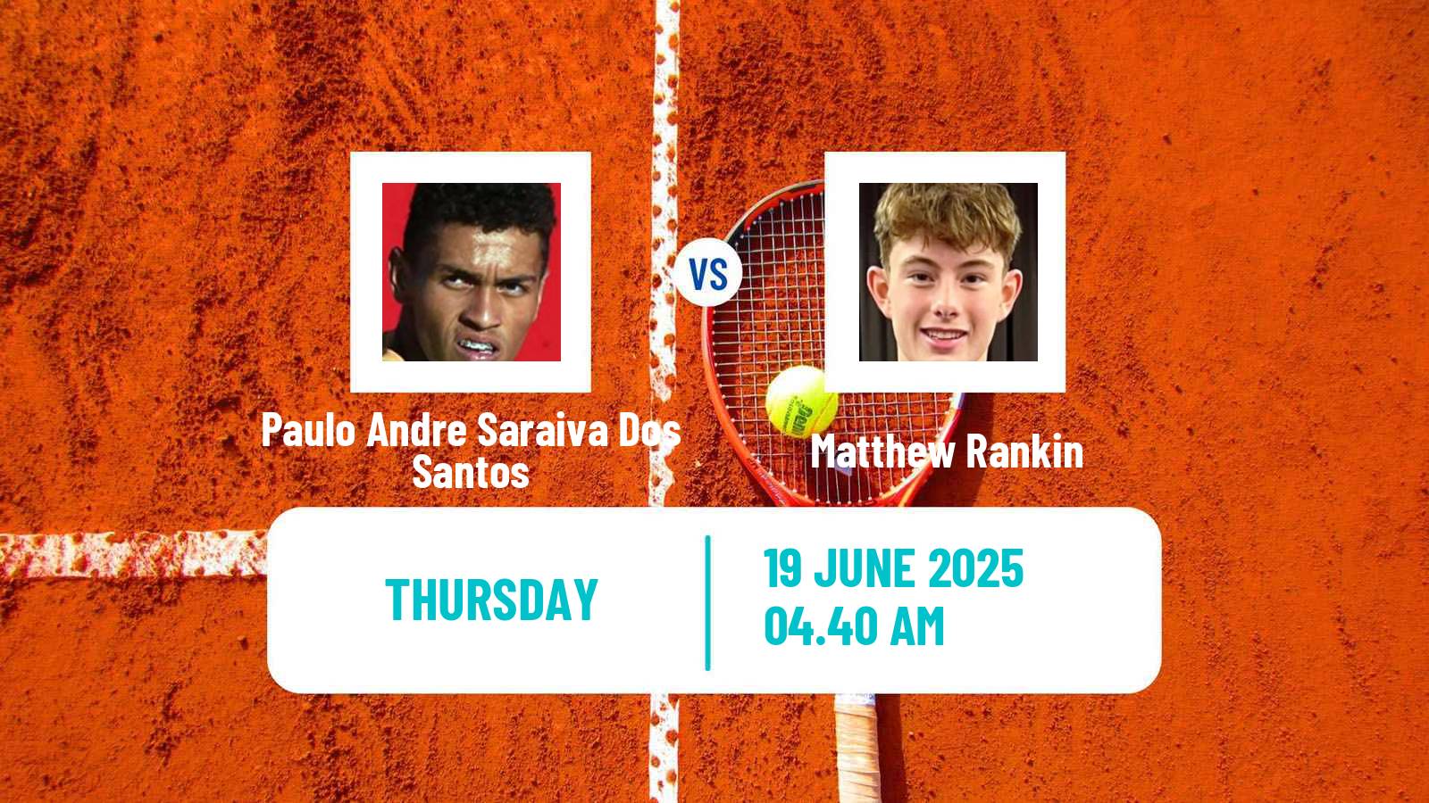 Tennis ITF M15 Monastir 24 Men Paulo Andre Saraiva Dos Santos - Matthew Rankin