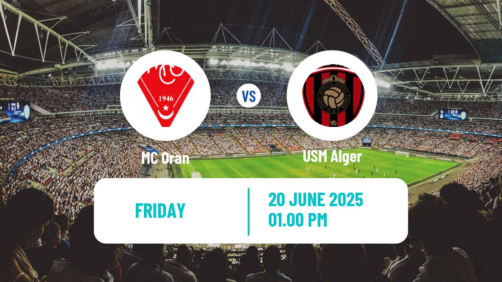 Soccer Algerian Ligue 1 Oran - USM Alger