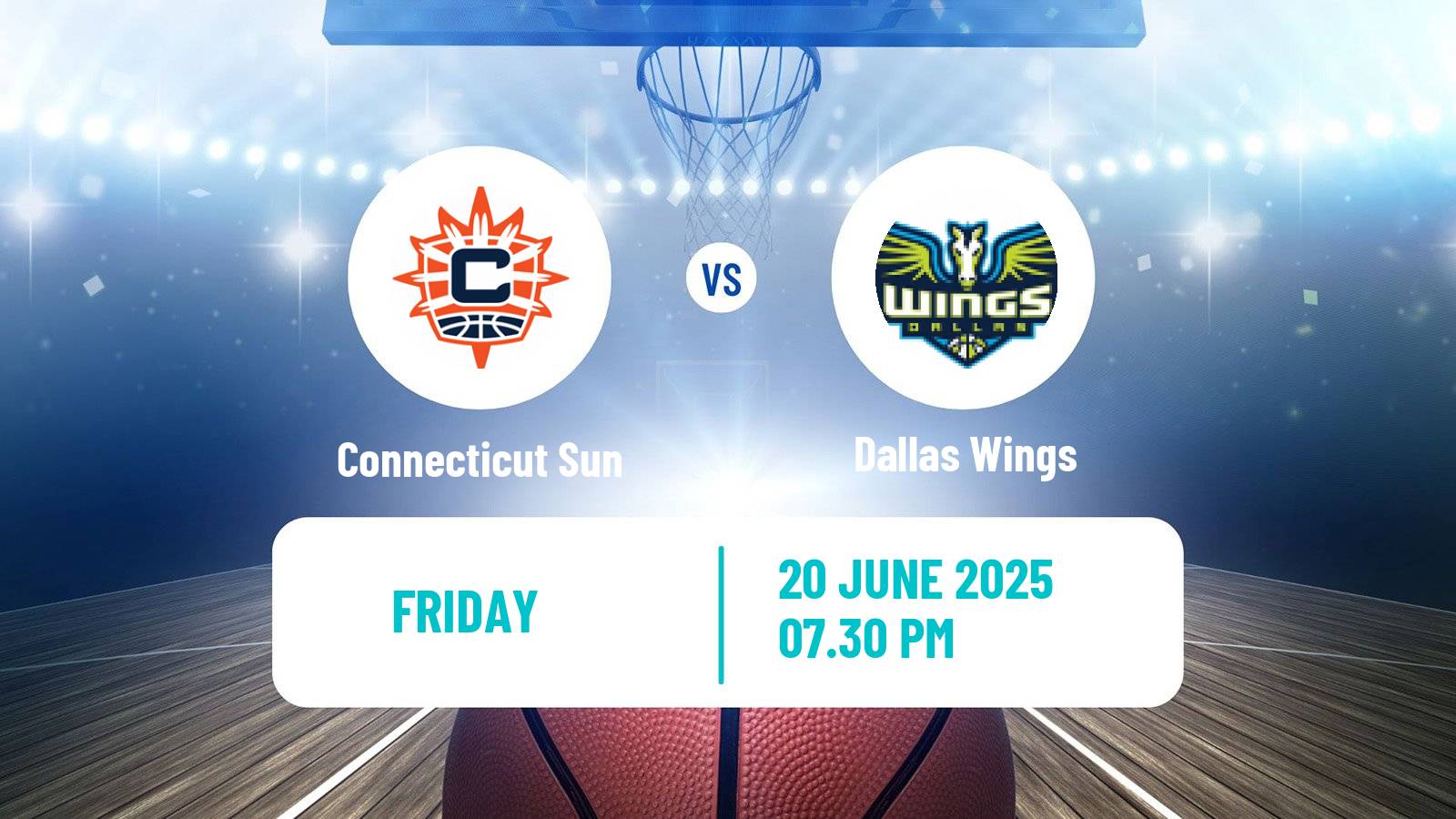 Basketball WNBA Connecticut Sun - Dallas Wings