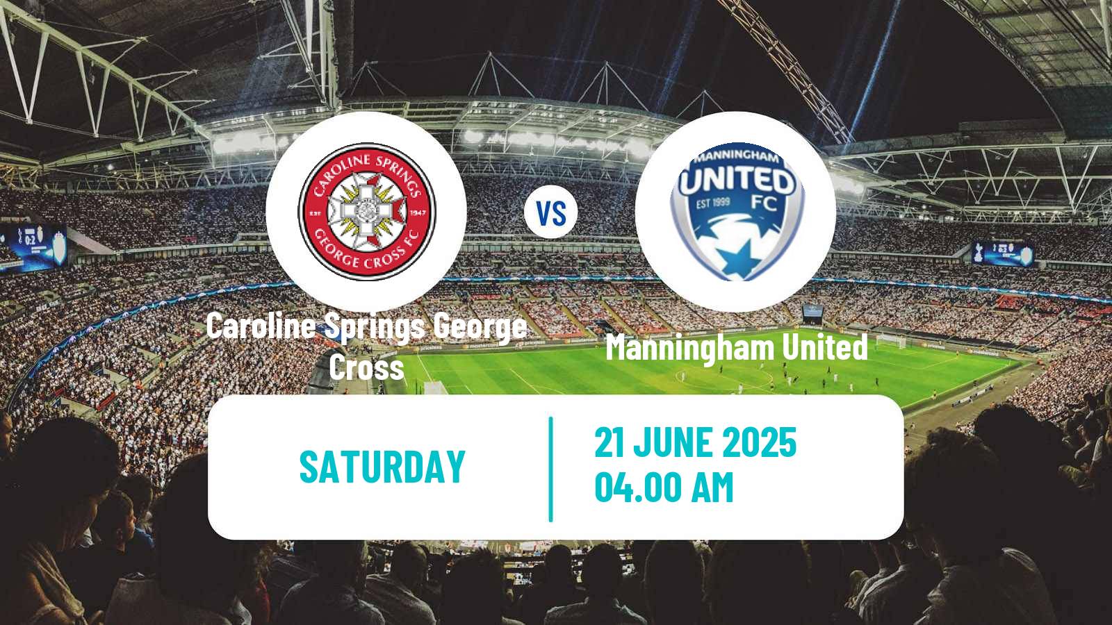 Football Australian Victoria Premier League Caroline Springs George Cross - Manningham United