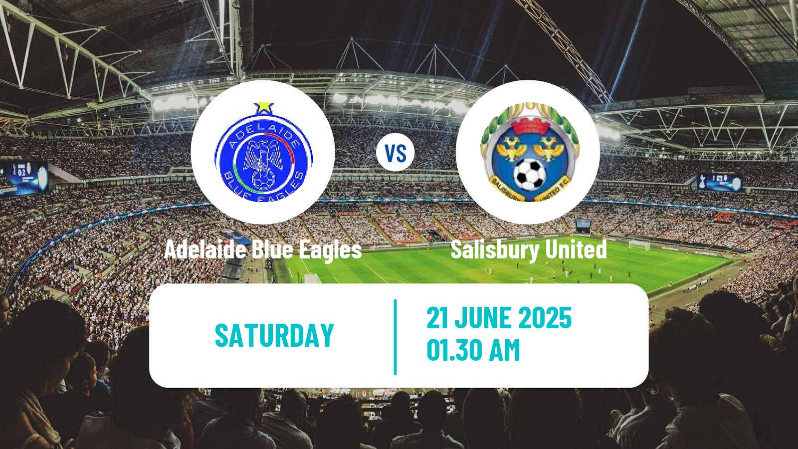Soccer Australian SA State League Adelaide Blue Eagles - Salisbury United