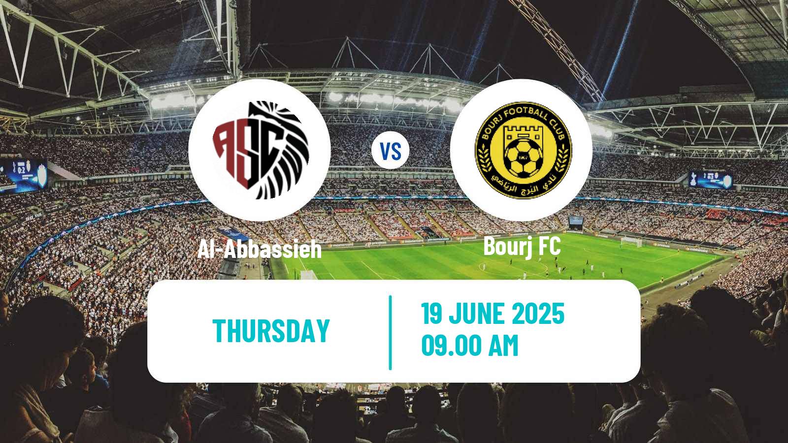 Soccer Lebanese Premier League Al-Abbassieh - Bourj