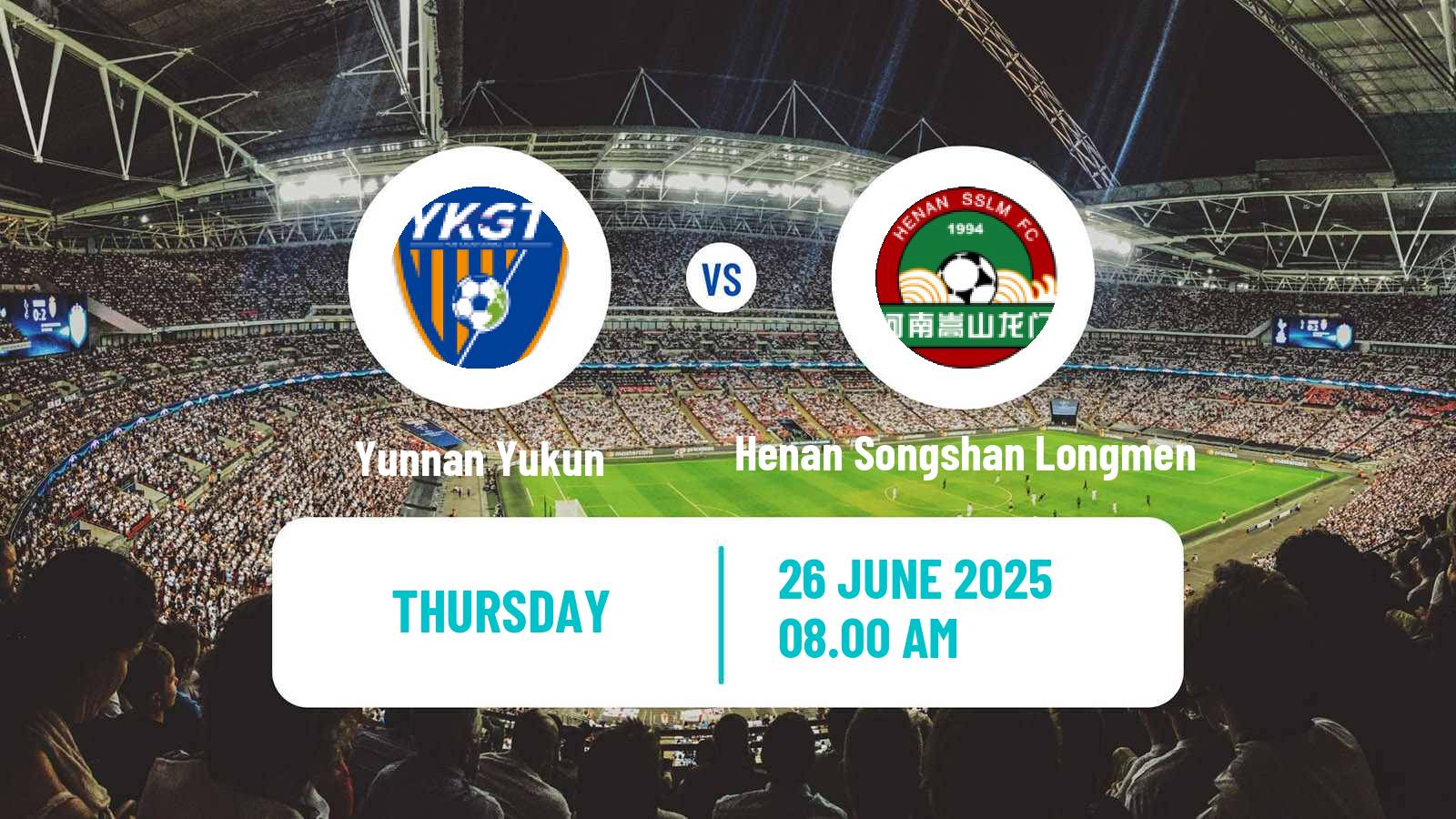 Soccer Chinese Super League Yunnan Yukun - Henan Songshan Longmen