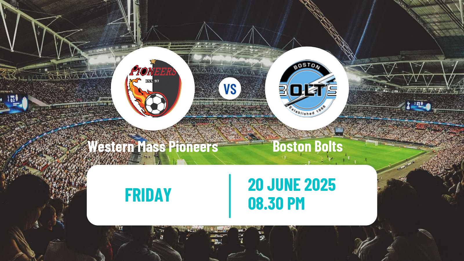 Soccer USL League Two Western Mass Pioneers - Boston Bolts