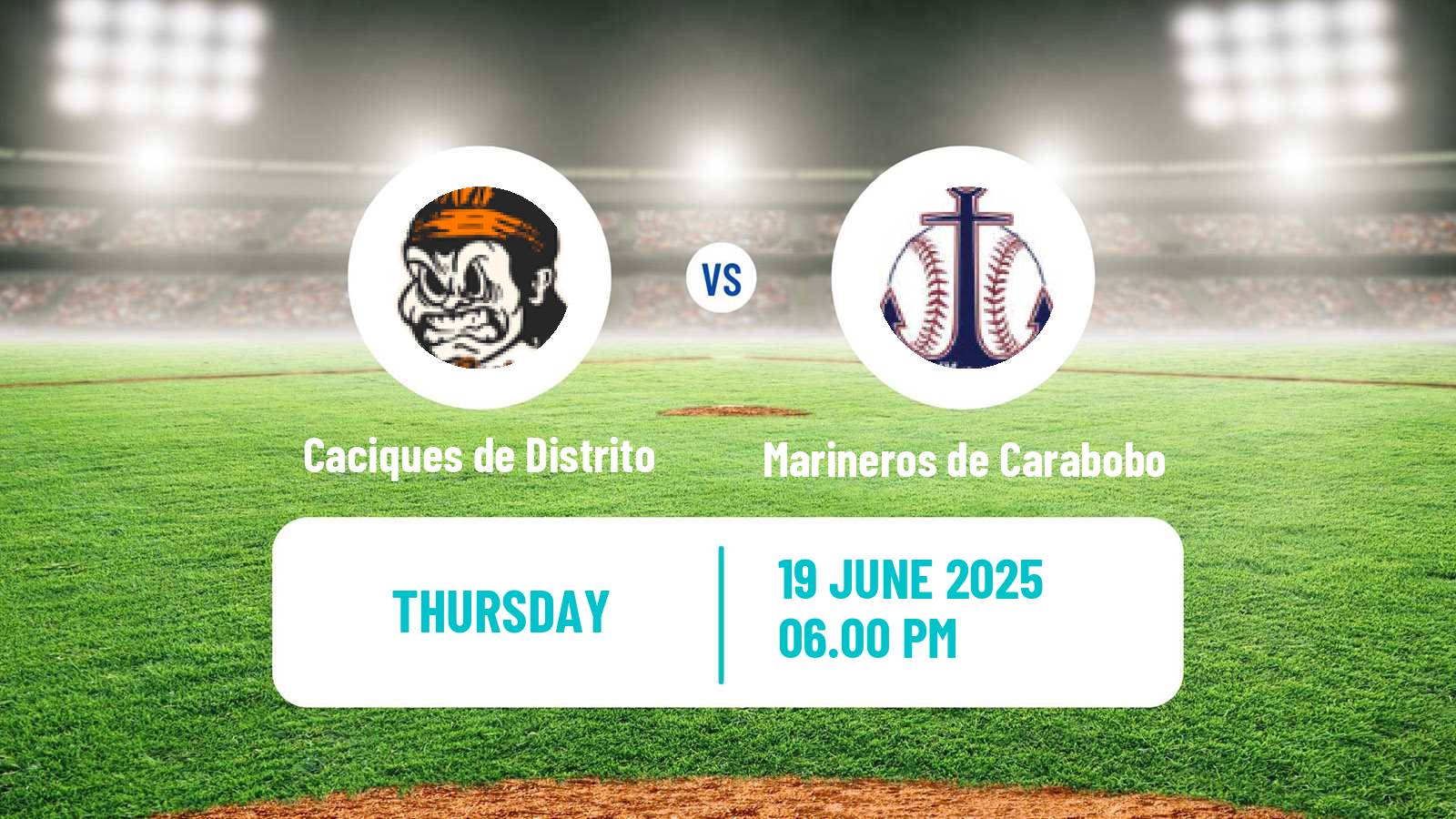 Baseball Venezuelan LMBP Caciques de Distrito - Marineros de Carabobo