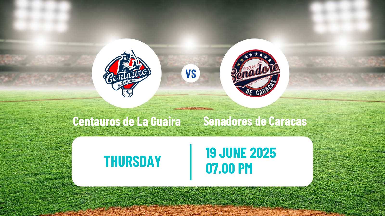 Baseball Venezuelan LMBP Centauros de La Guaira - Senadores de Caracas