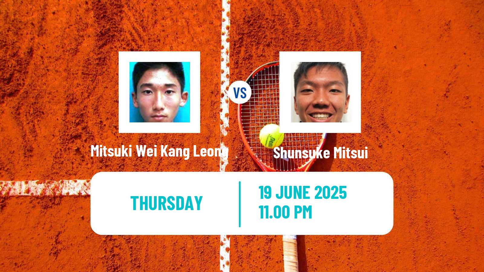 Tennis ITF M25 Luzhou Men Mitsuki Wei Kang Leong - Shunsuke Mitsui