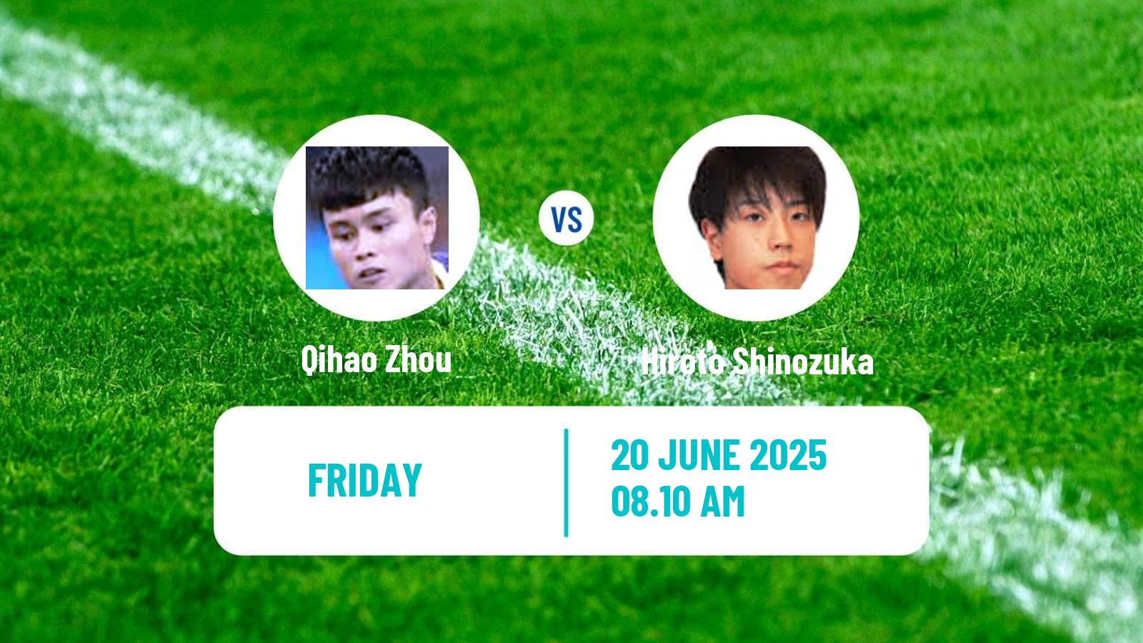 Table tennis Wtt Star Contender Ljubljana Men Qihao Zhou - Hiroto Shinozuka