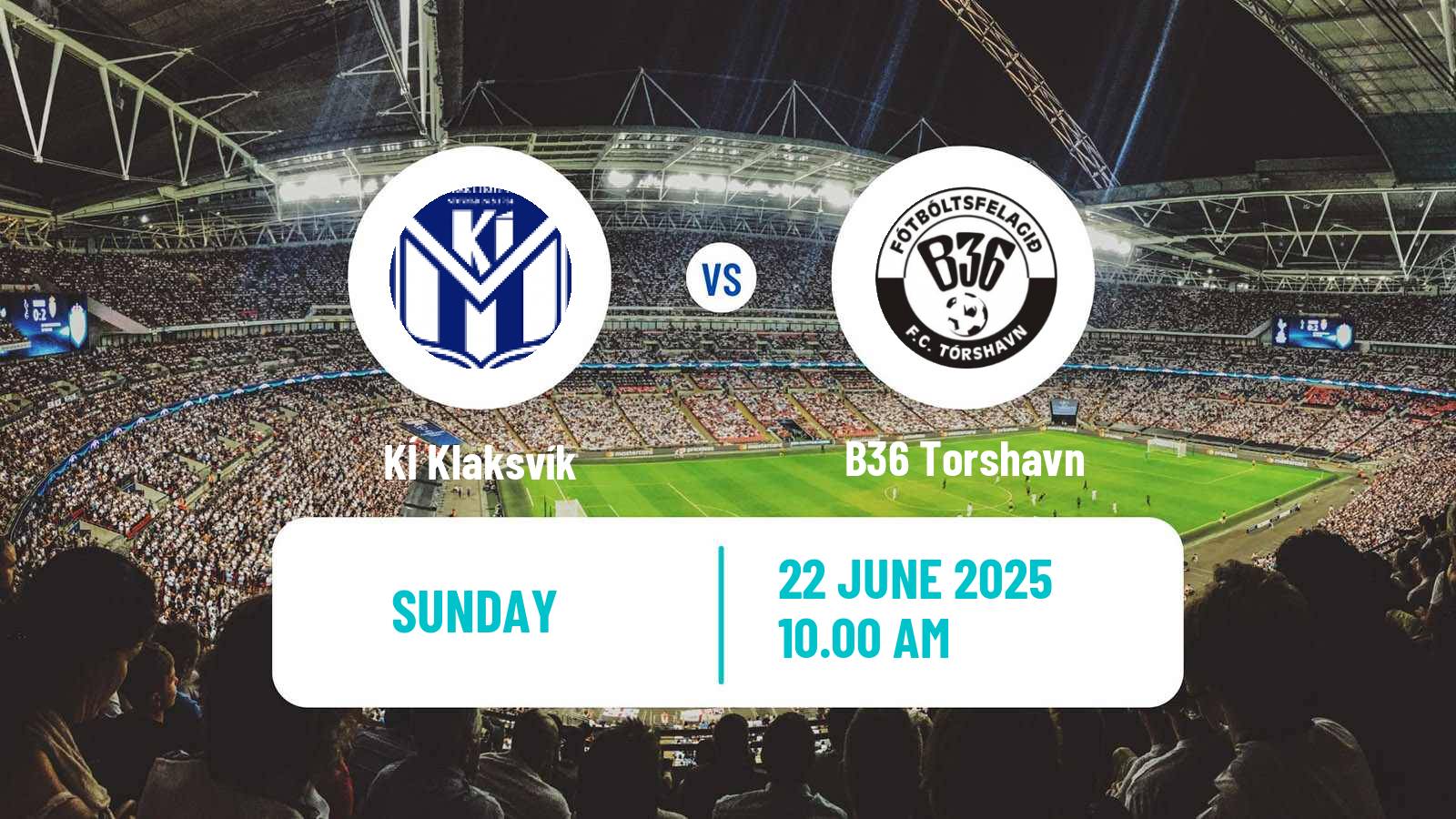 Soccer Faroe Islands Premier League KÍ Klaksvík - B36 Torshavn