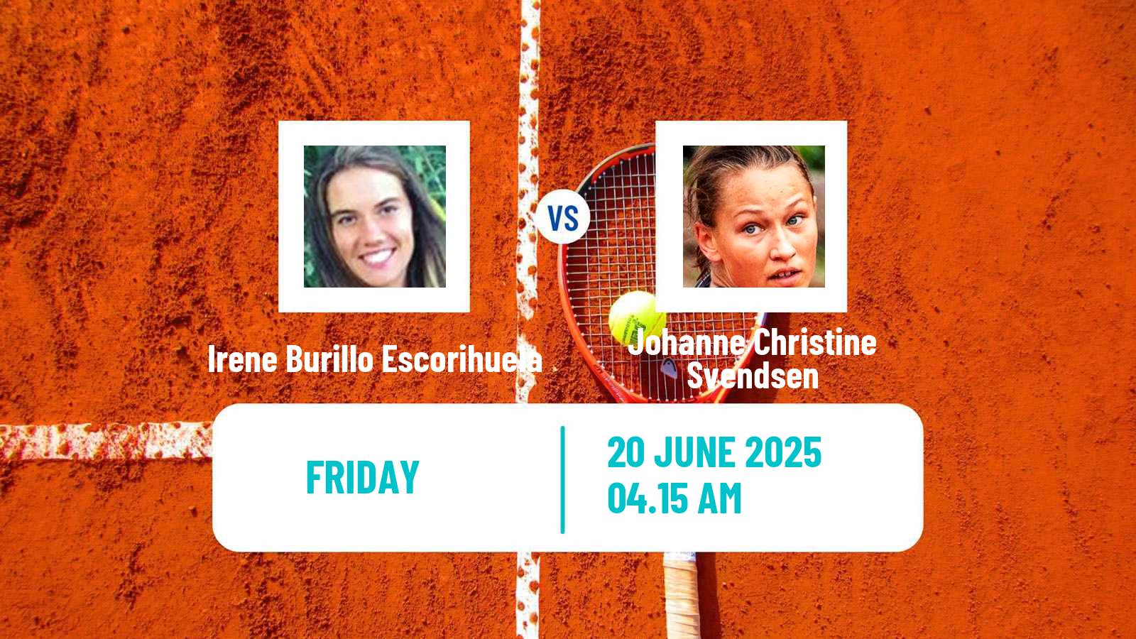 Tennis ITF W35 Ystad Women Irene Burillo Escorihuela - Johanne Christine Svendsen