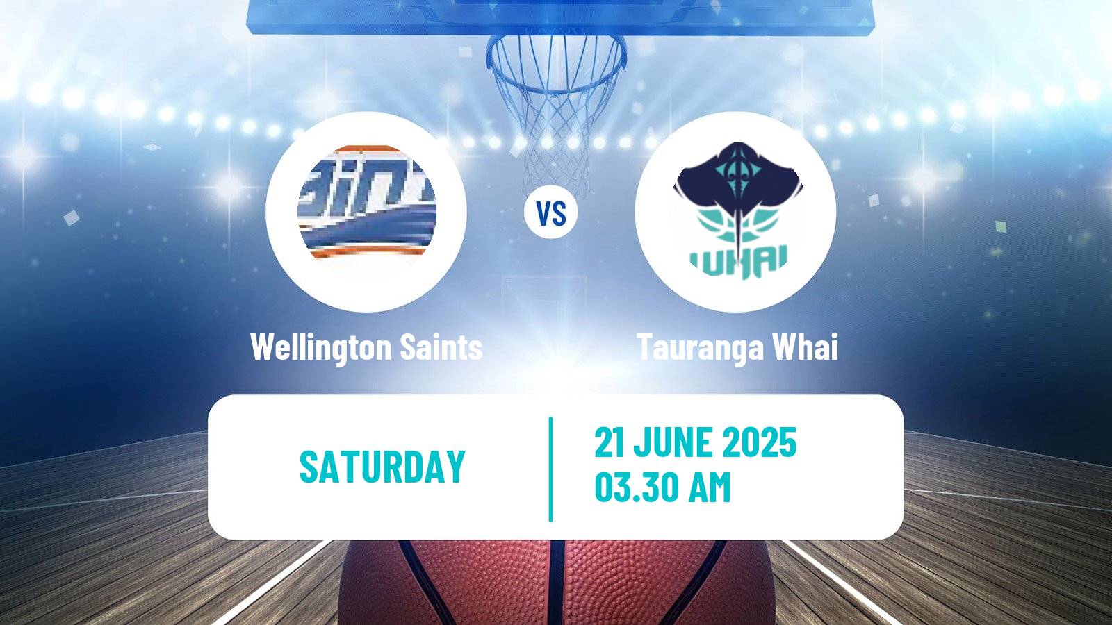 Basketball New Zealand NBL Wellington Saints - Tauranga Whai