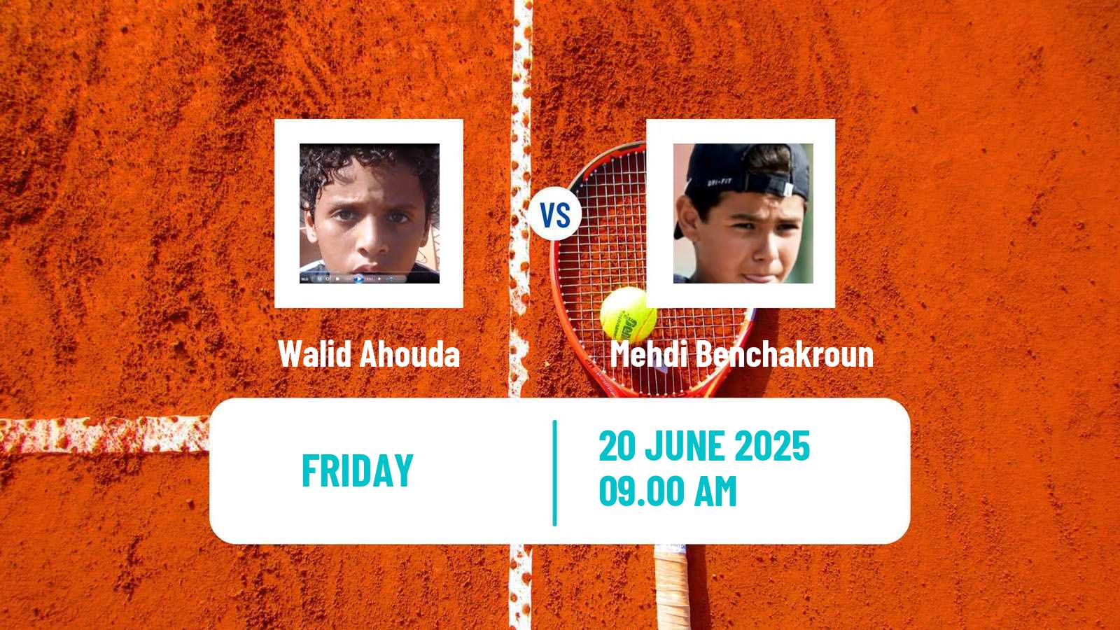 Tennis ITF M15 Casablanca Men Walid Ahouda - Mehdi Benchakroun