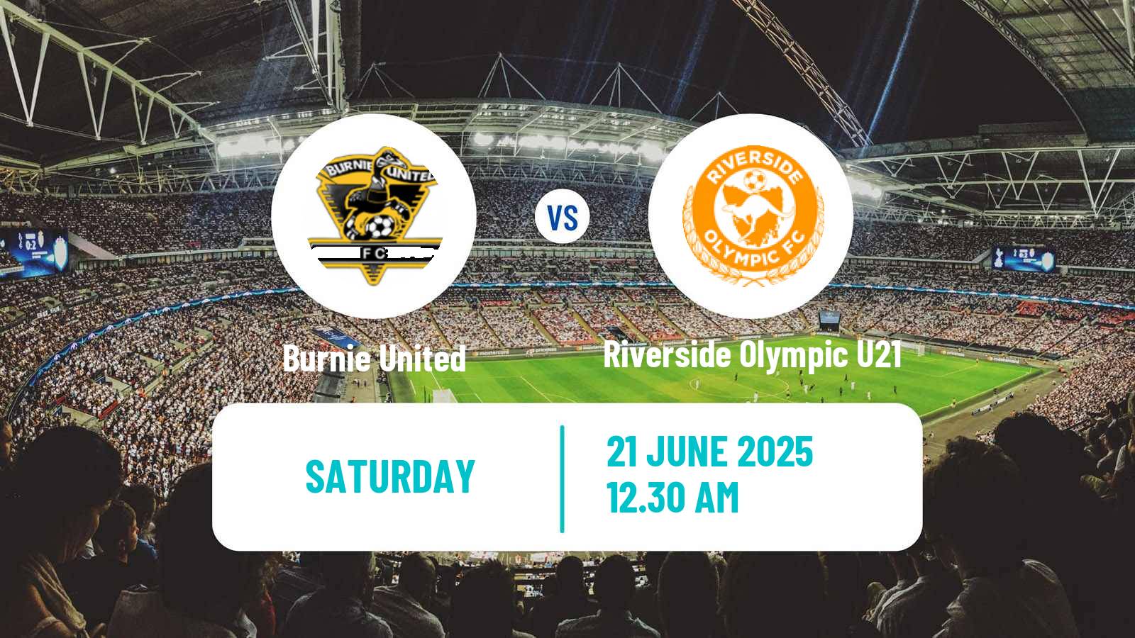 Soccer Australian Tasmania Northern Championship Burnie United - Riverside Olympic U21