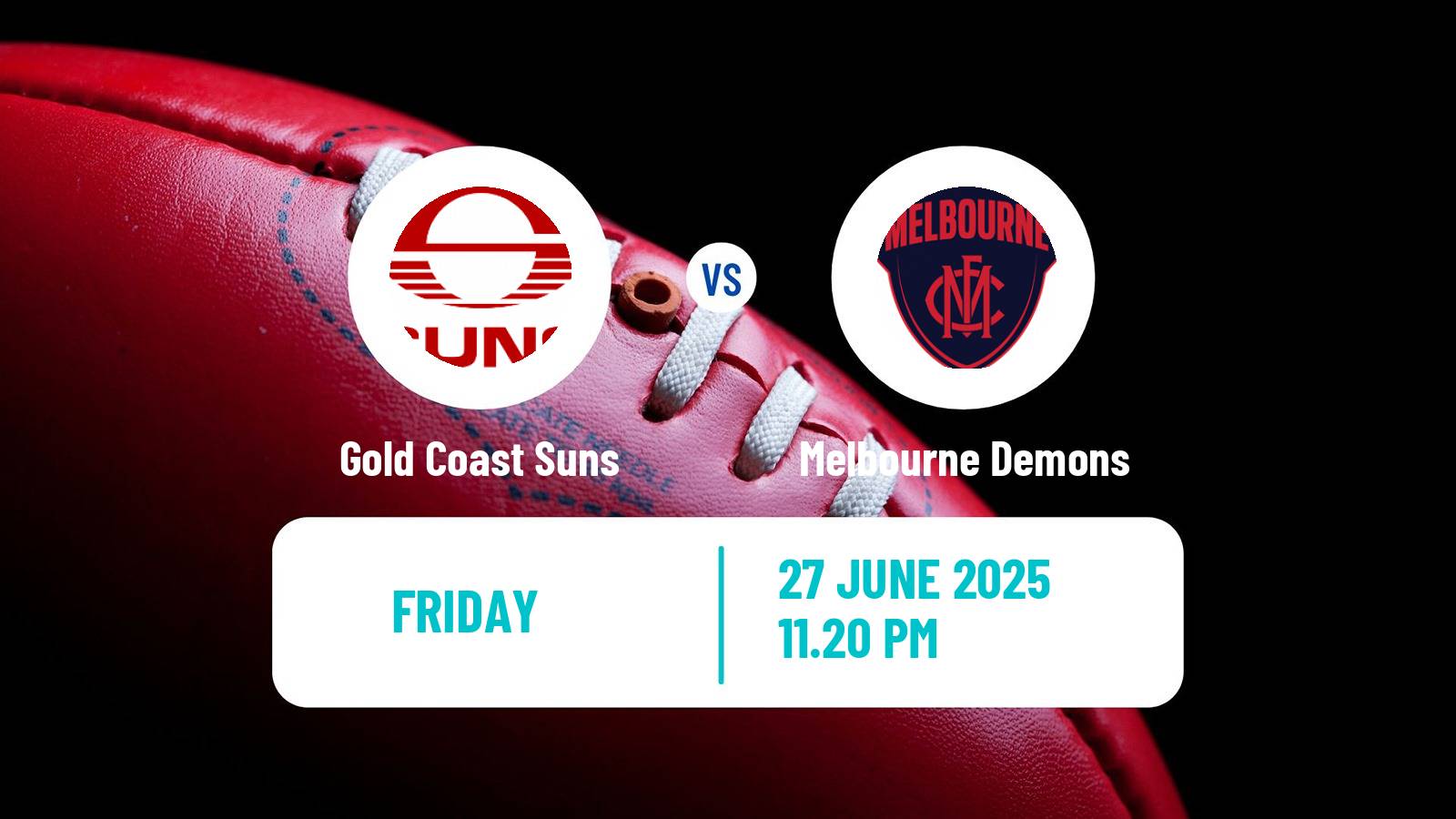 Aussie rules AFL Gold Coast Suns - Melbourne Demons