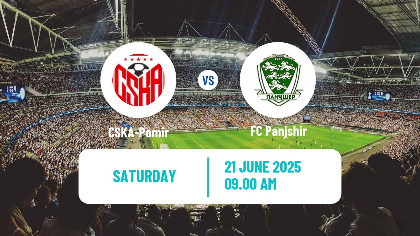 Soccer Tajik League CSKA-Pomir - Panjshir
