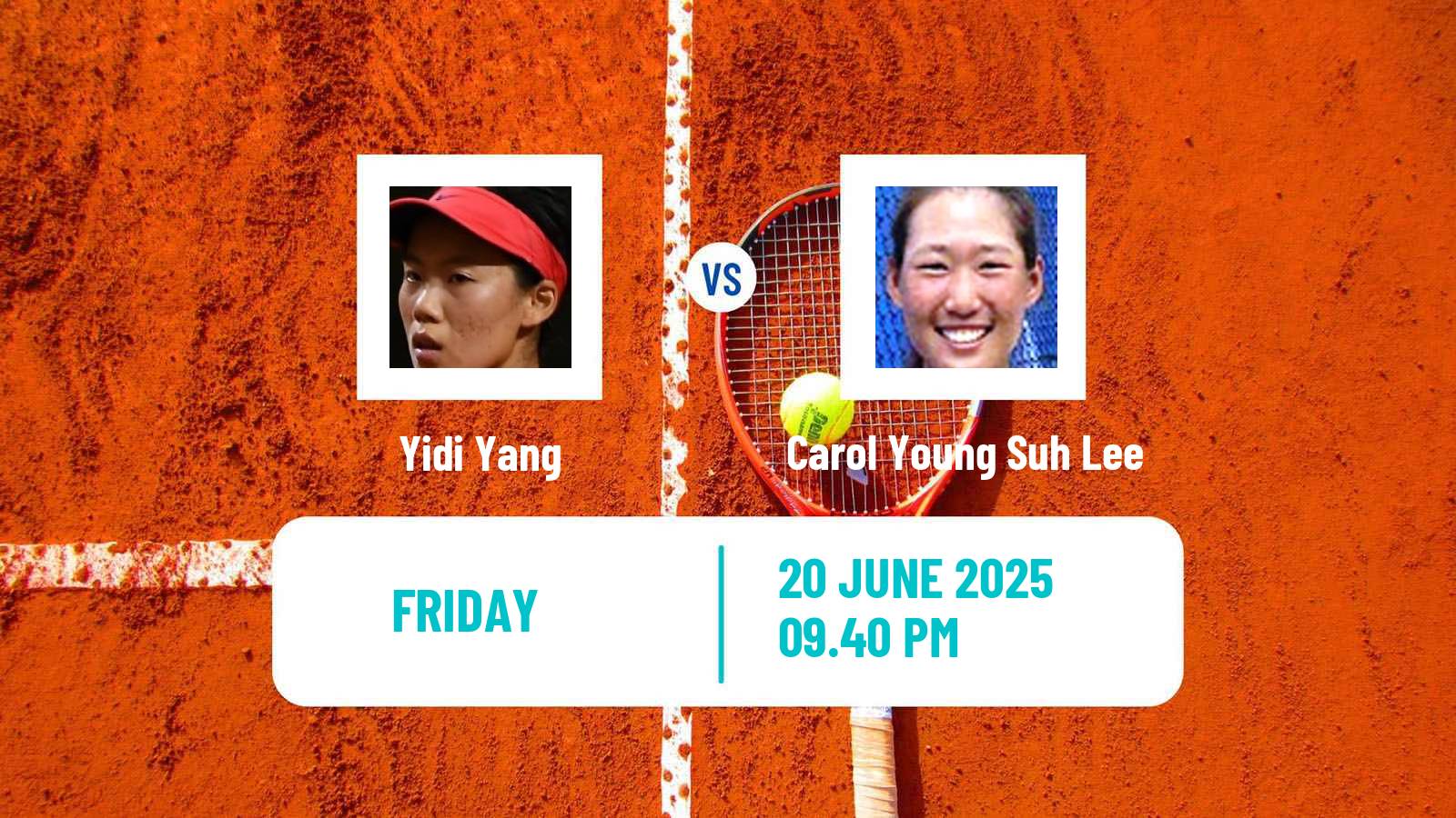 Tennis ITF W50 Taizhou Women Yidi Yang - Carol Young Suh Lee