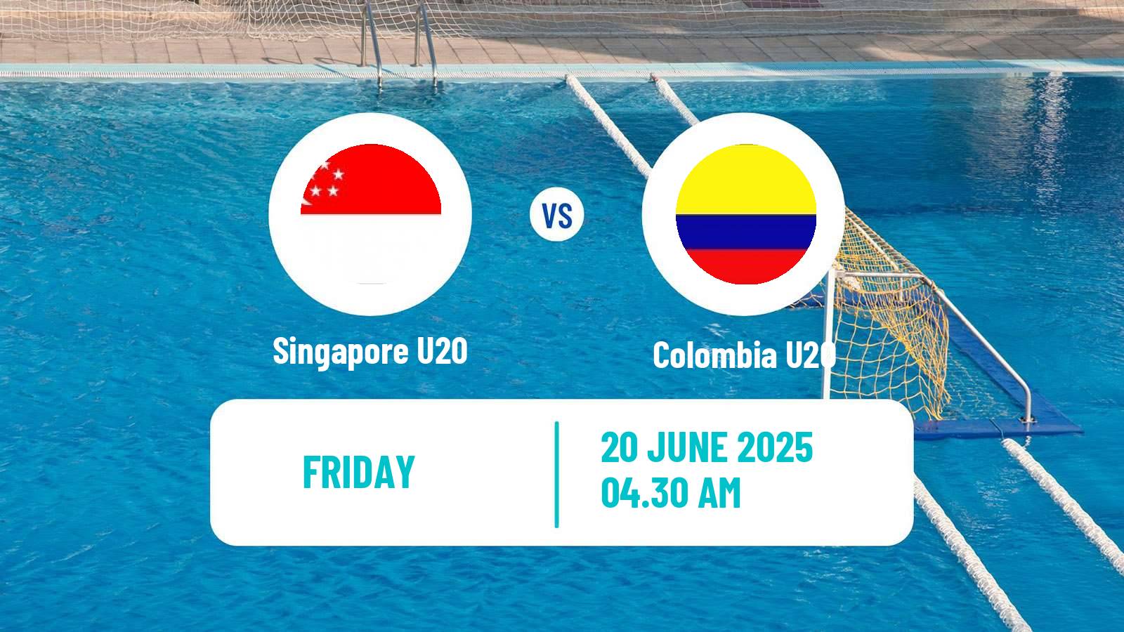 Water polo World Championship Water Polo U20 Singapore U20 - Colombia U20