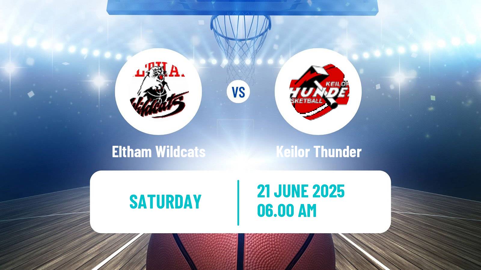 Basketball Australian NBL1 South Eltham Wildcats - Keilor Thunder