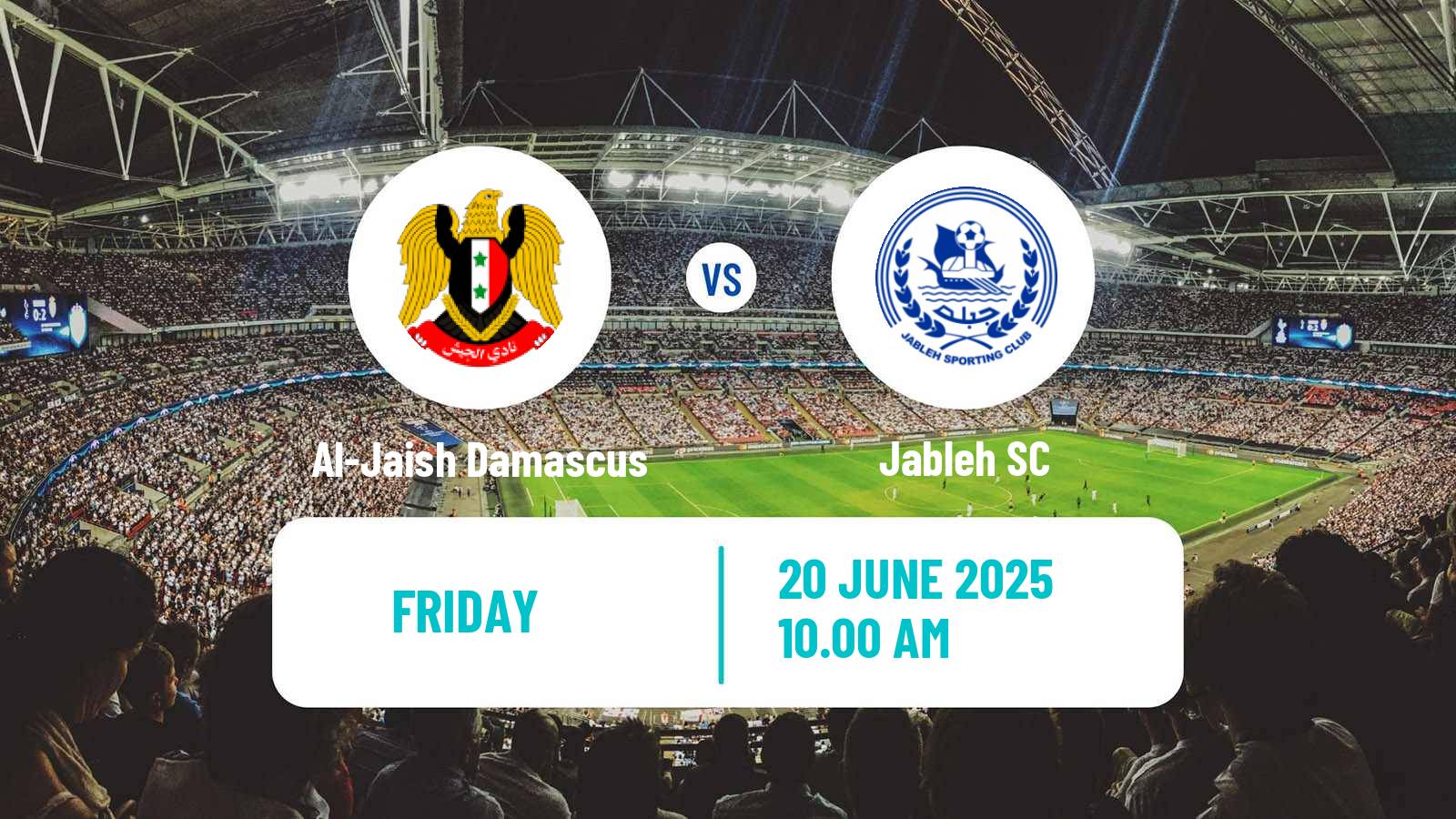 Soccer Syrian Premier League Al-Jaish Damascus - Jableh