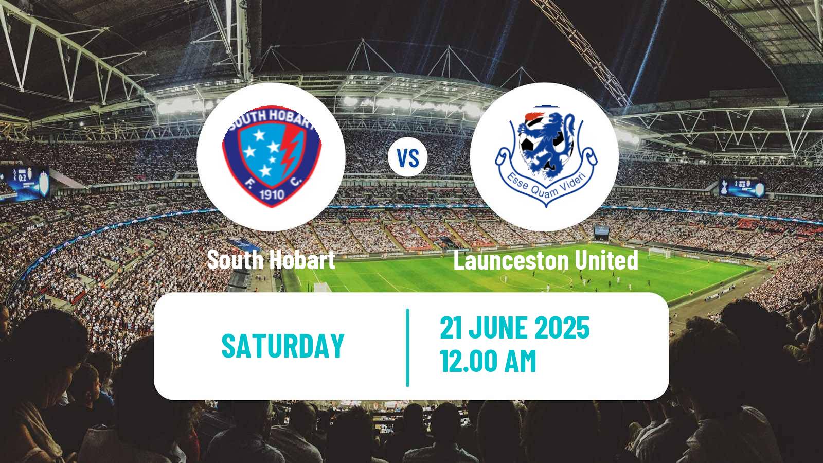 Soccer Australian NPL Tasmania South Hobart - Launceston United