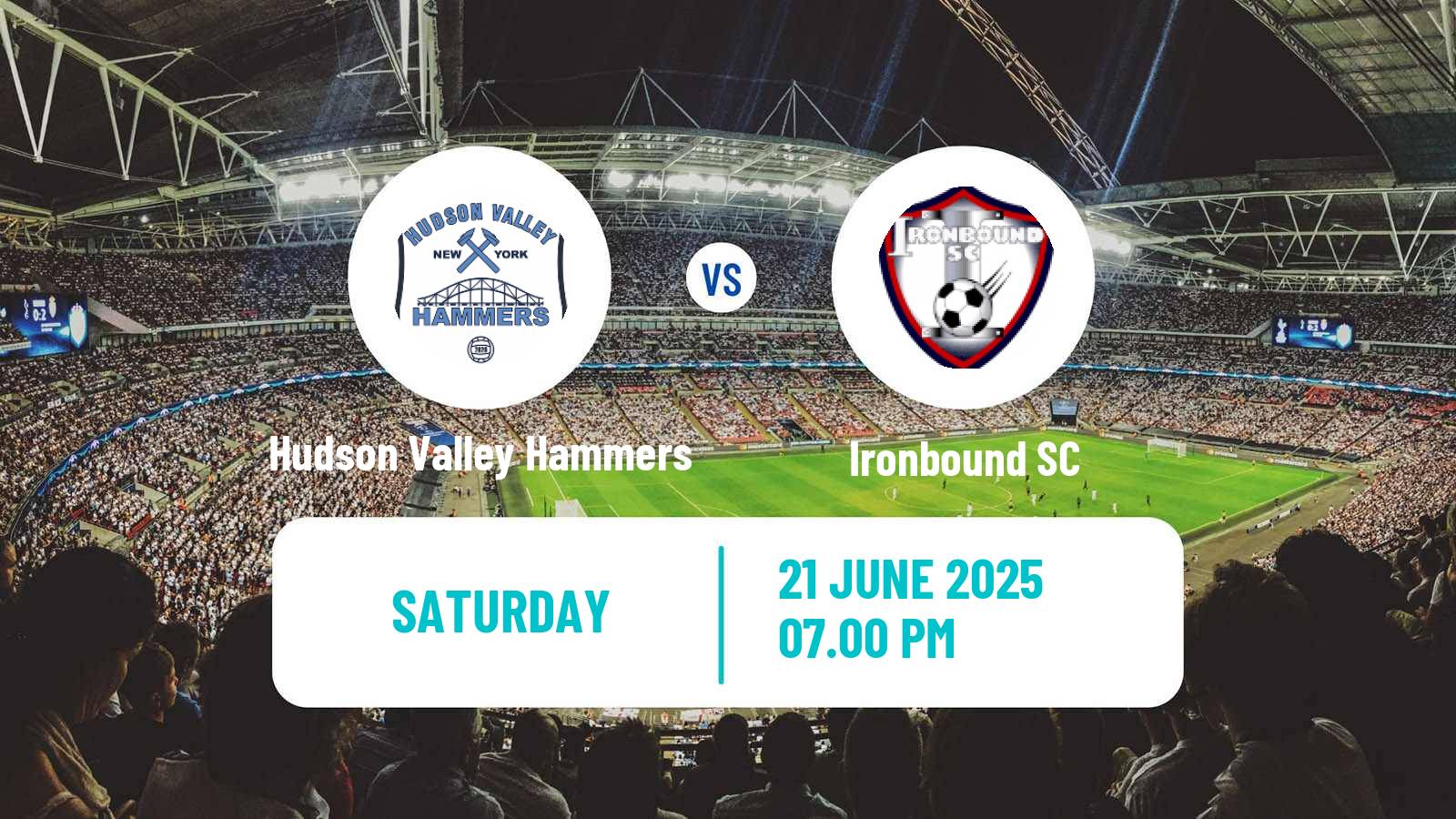 Soccer USL League Two Hudson Valley Hammers - Ironbound SC