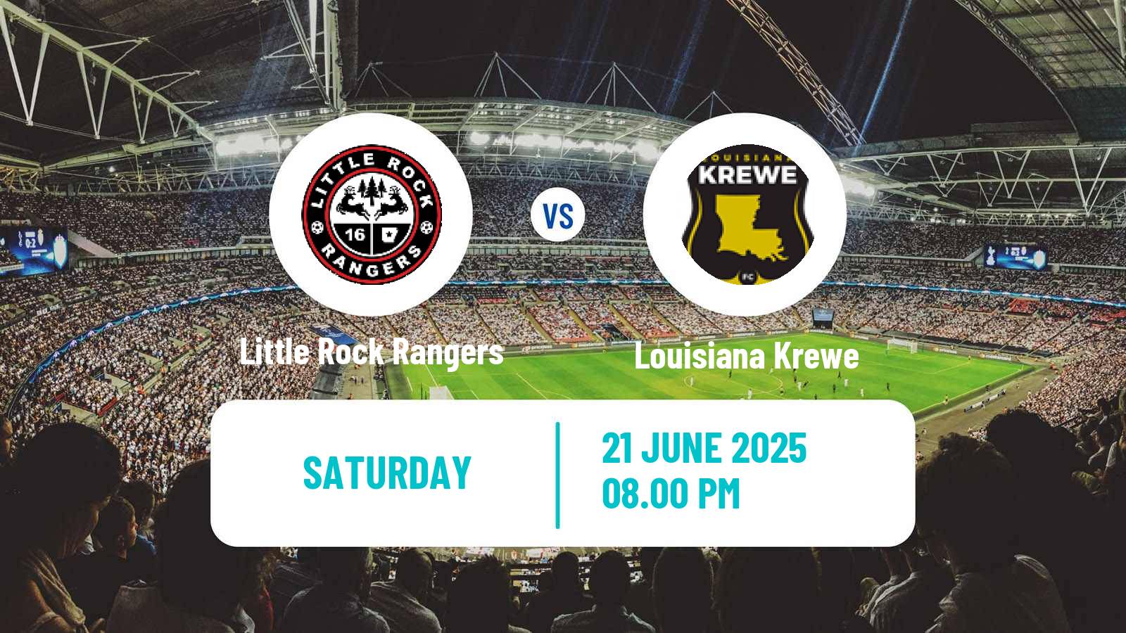 Soccer USL League Two Little Rock Rangers - Louisiana Krewe