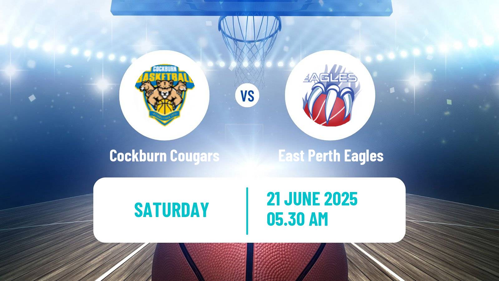 Basketball Australian NBL1 West Women Cockburn Cougars - East Perth Eagles