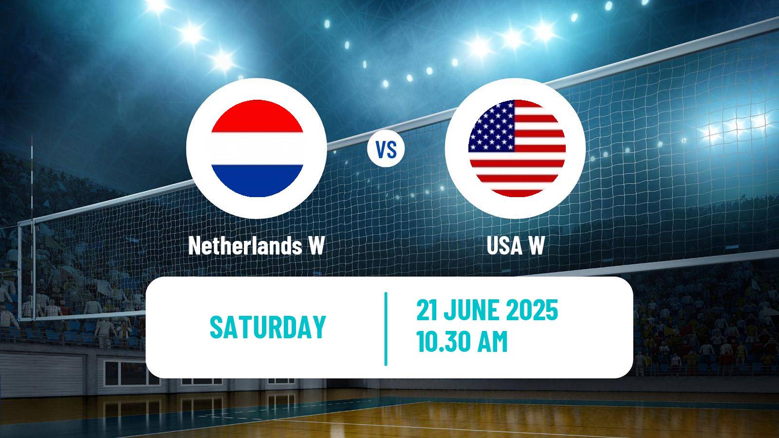 Volleyball Nations League Volleyball Women Netherlands W - USA W
