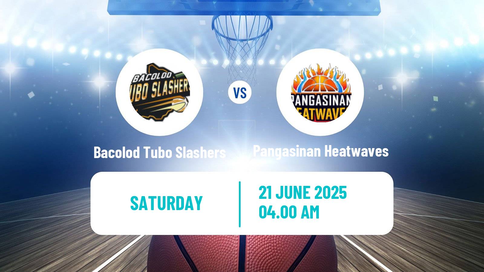 Basketball Philippines MBPL  Bacolod Tubo Slashers - Pangasinan Heatwaves