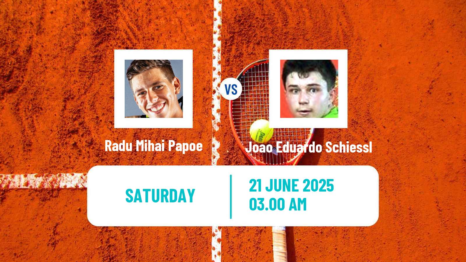 Tennis ITF M15 Cluj Napoca Men Radu Mihai Papoe - Joao Eduardo Schiessl