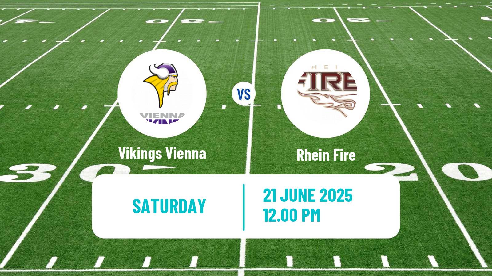 American football European League of American Football Vikings Vienna - Rhein Fire
