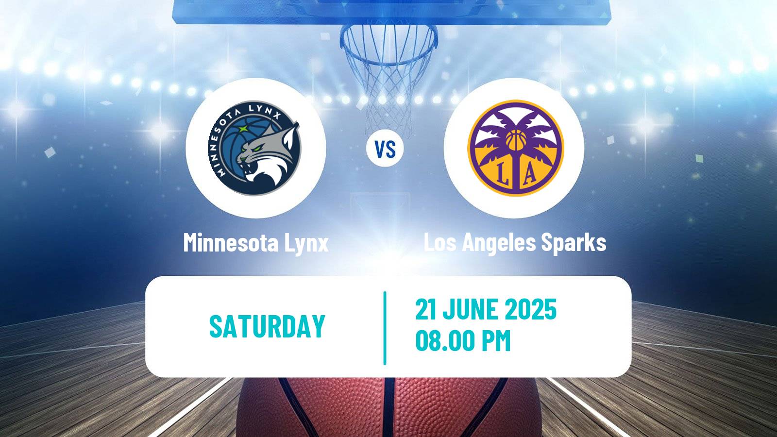 Basketball WNBA Minnesota Lynx - Los Angeles Sparks