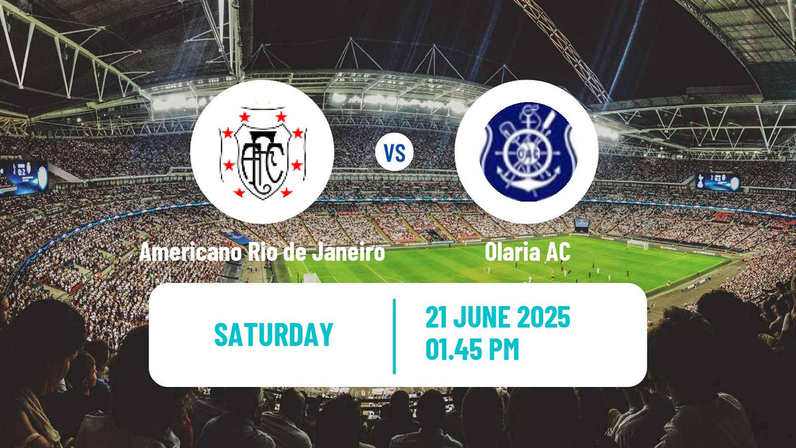 Soccer Brazilian Campeonato Carioca 2 Americano Rio de Janeiro - Olaria