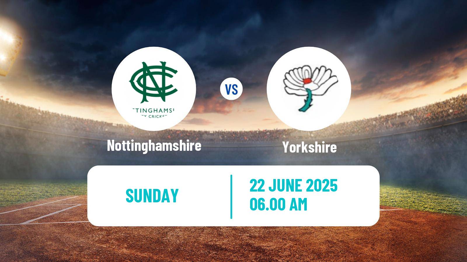 Cricket County Championship One Cricket Nottinghamshire - Yorkshire