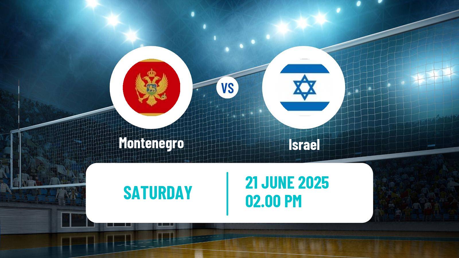 Volleyball Golden European League Volleyball Montenegro - Israel