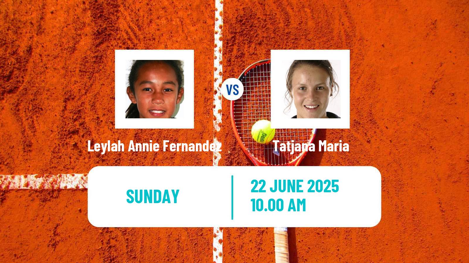 Tennis WTA Bad Homburg Leylah Annie Fernandez - Tatjana Maria