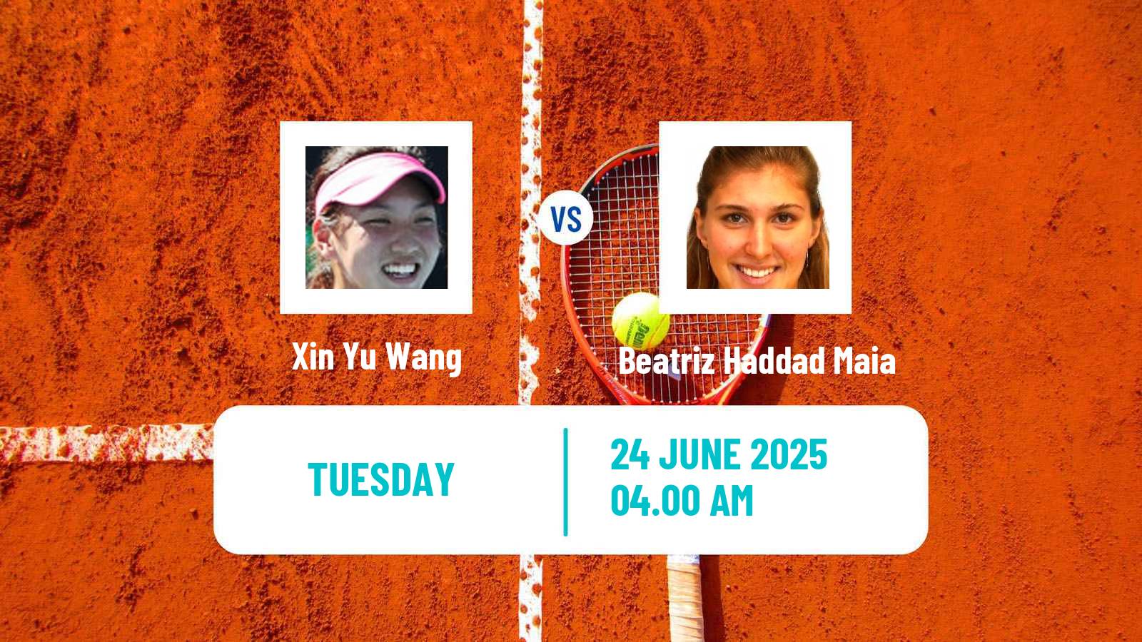 Tennis WTA Bad Homburg Xin Yu Wang - Beatriz Haddad Maia