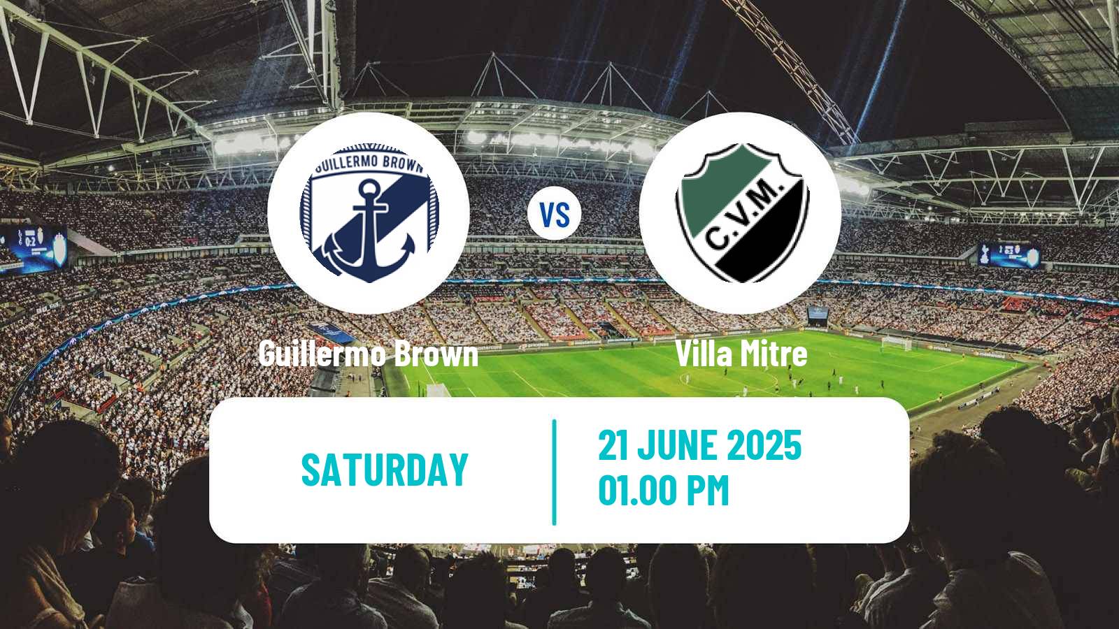 Soccer Argentinian Torneo Federal Guillermo Brown - Villa Mitre