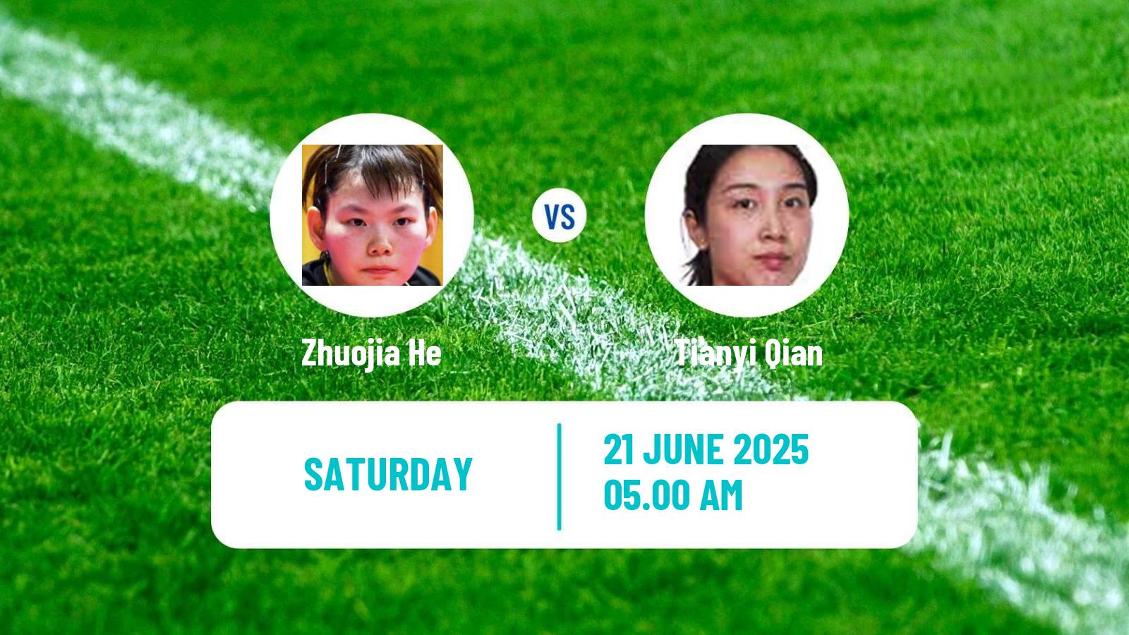 Table tennis Wtt Star Contender Ljubljana Women Zhuojia He - Tianyi Qian