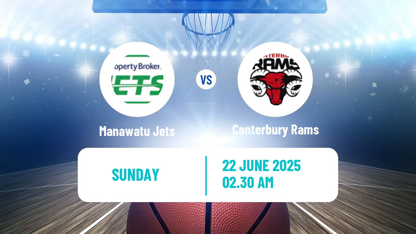 Basketball New Zealand NBL Manawatu Jets - Canterbury Rams